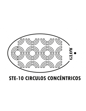 Imagen de GLOW STENCIL CIRCULOS CONCENTRICOS.