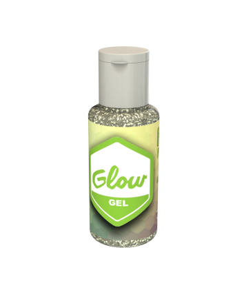 Imagen de GLOW GEL LOOK GLITTER PLATA.